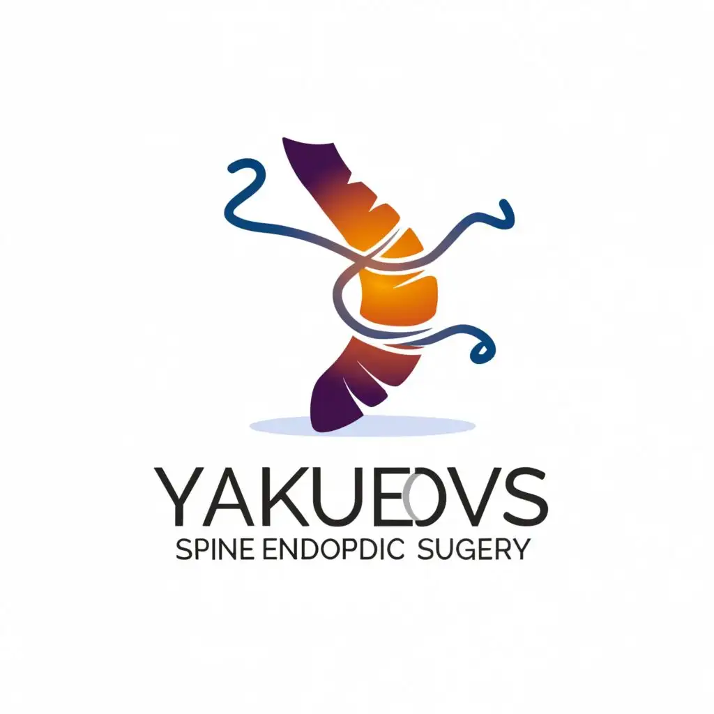 a logo design,with the text "Yakubovs Spine Endoscopic Surgery", main symbol:spine,Moderate,be used in Medical Dental industry,clear background