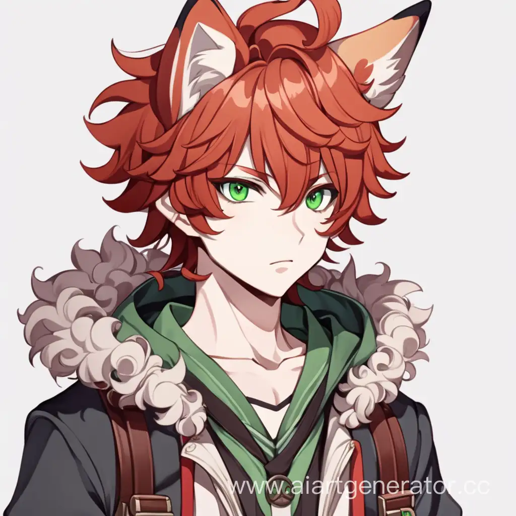 Anime-Style-Boy-Fox-with-Curly-Red-Hair-and-Green-Eyes