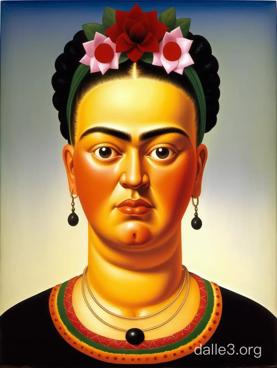 fernando botero painting of frida kahlo