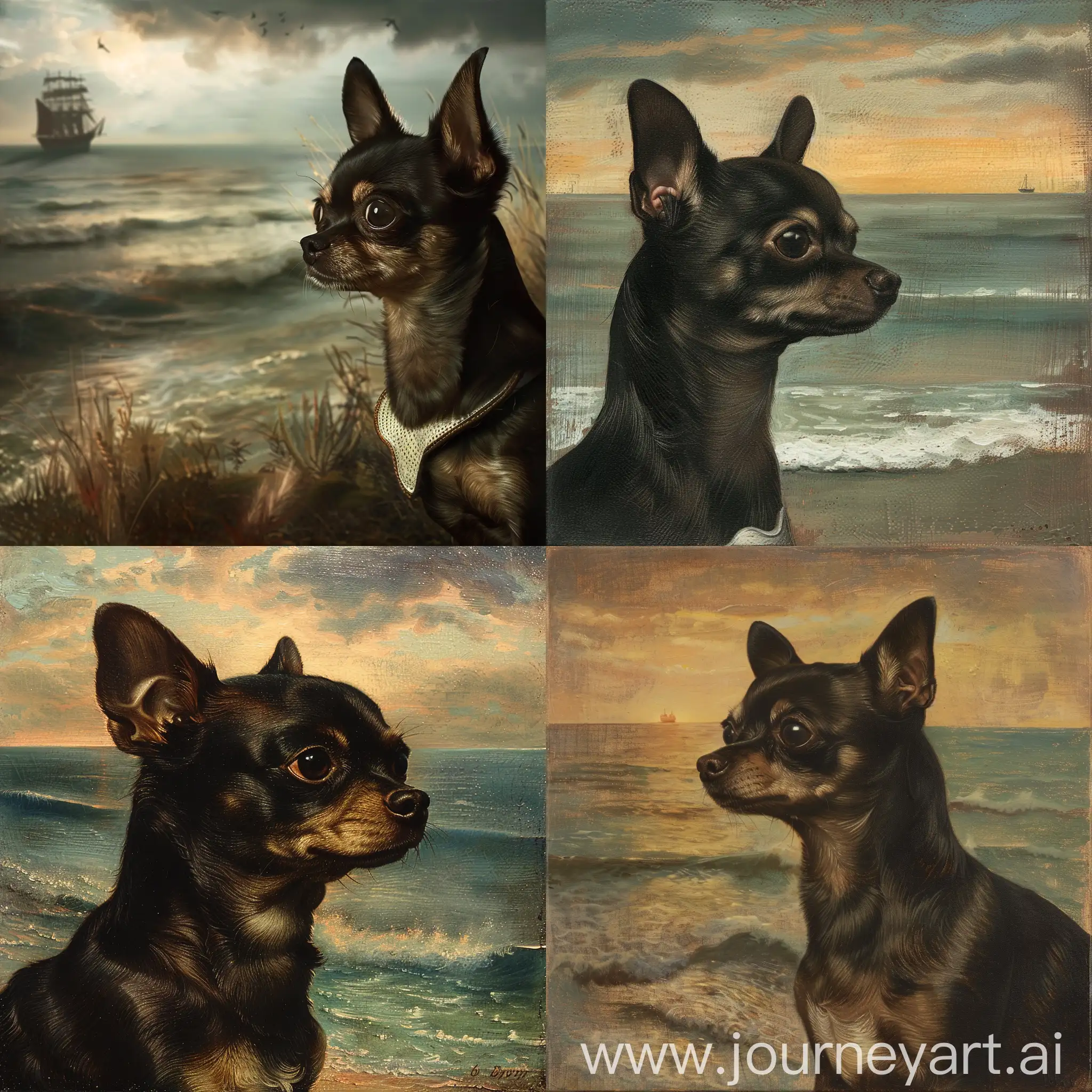 Chihuahua-Gazing-at-Ocean-Shore-for-Returning-Ship