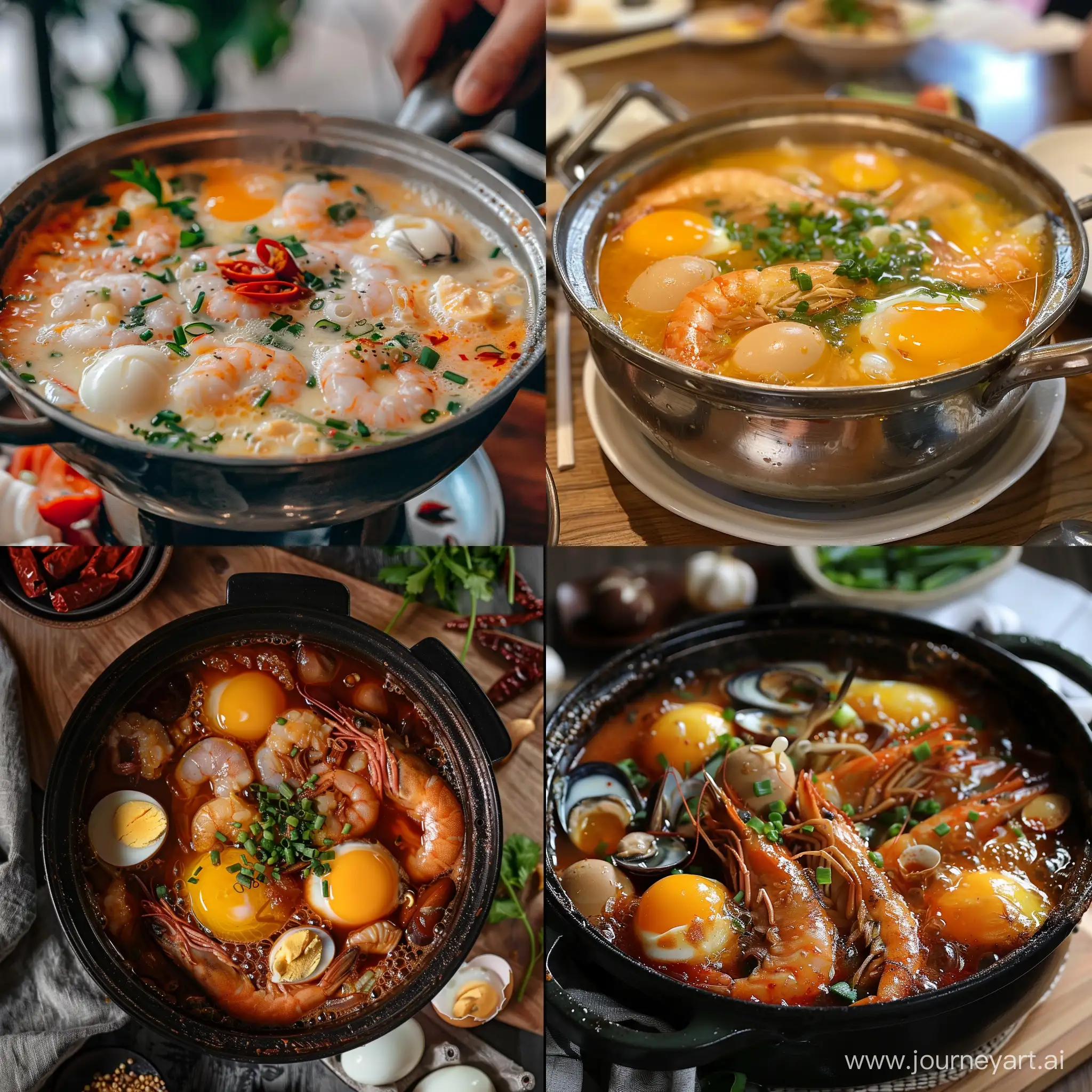 Delicious-Seafood-Steamed-Eggs-Hot-Pot