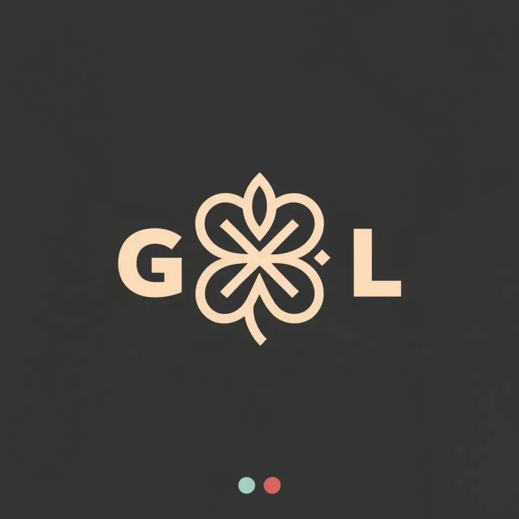 a logo design, with the text 'GENLI', main symbol:CLOVER, Moderate, clear background