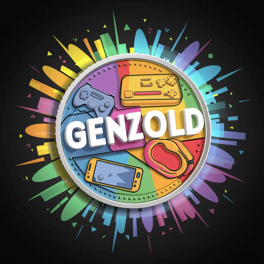 create a image with a coin for GenZGold meme coin, just coin itself in the image with GenZGold written on it, somethin for the young people
