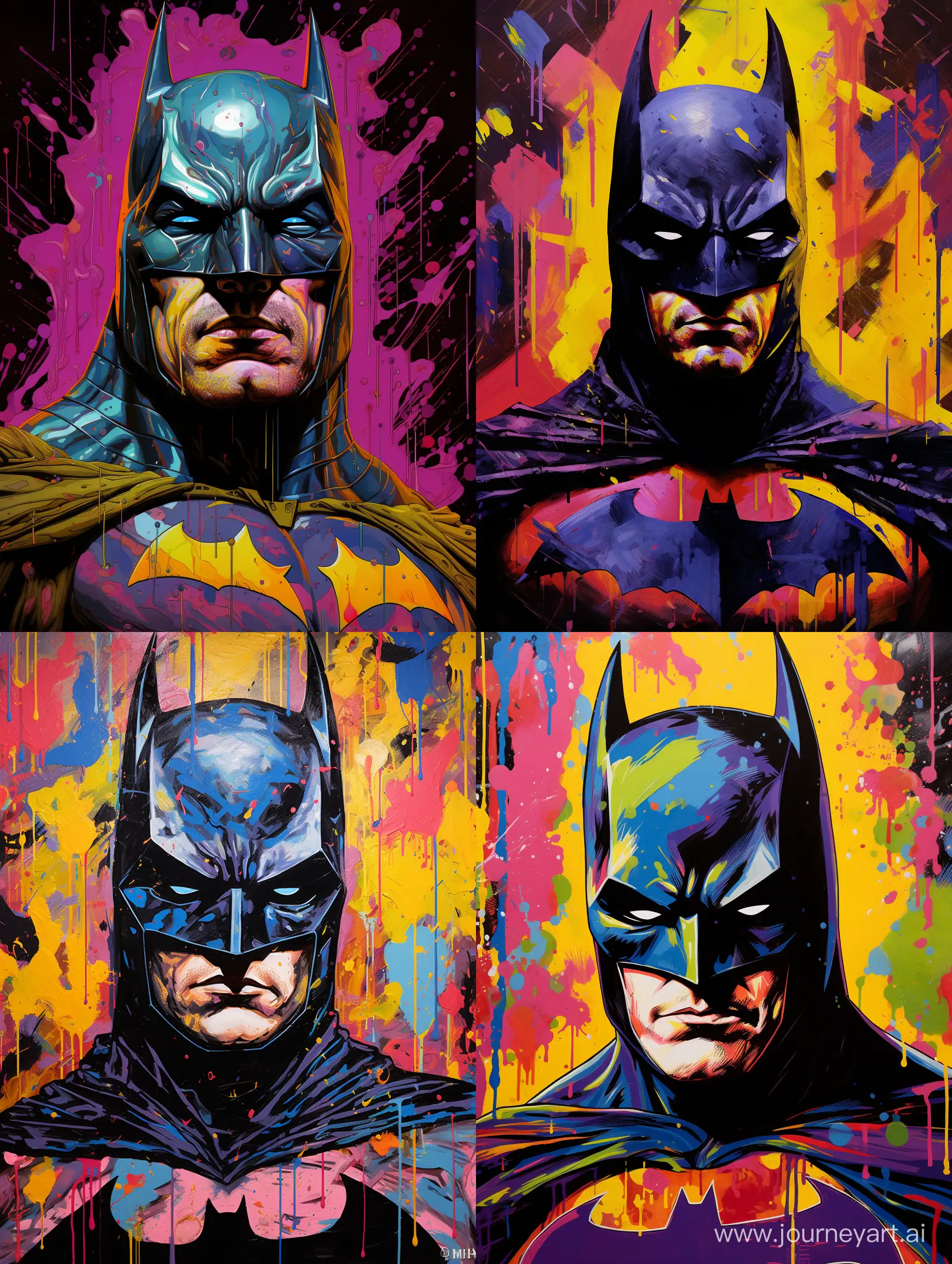 комикс арт, поп арт, портретный стиль, Batman