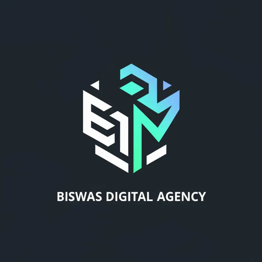 a logo design,with the text "biswas digital agency", main symbol:bdm,Moderate,be used in Internet industry,clear background