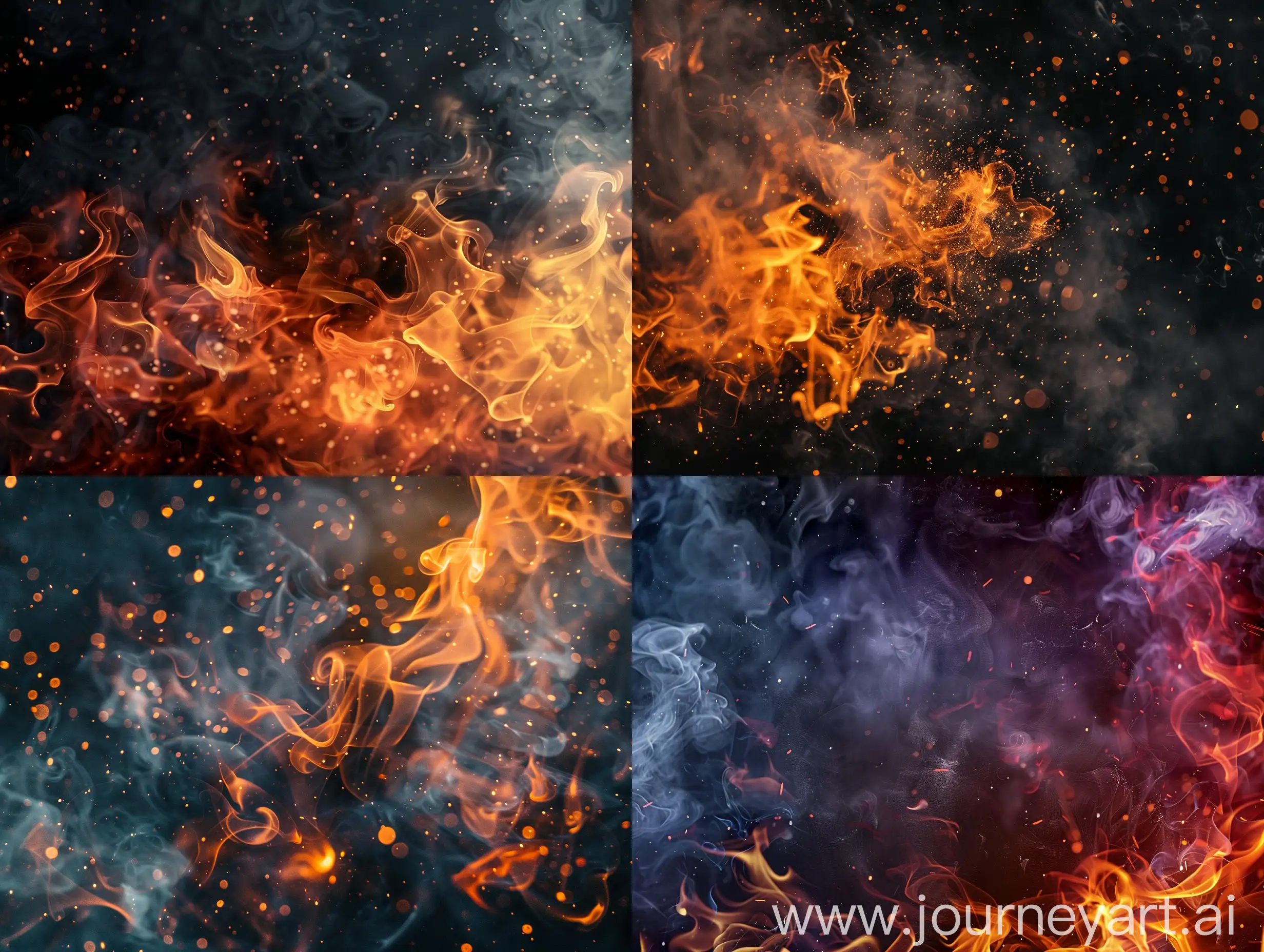 Vibrant-Fire-Sparks-Against-Dark-Smoky-Background