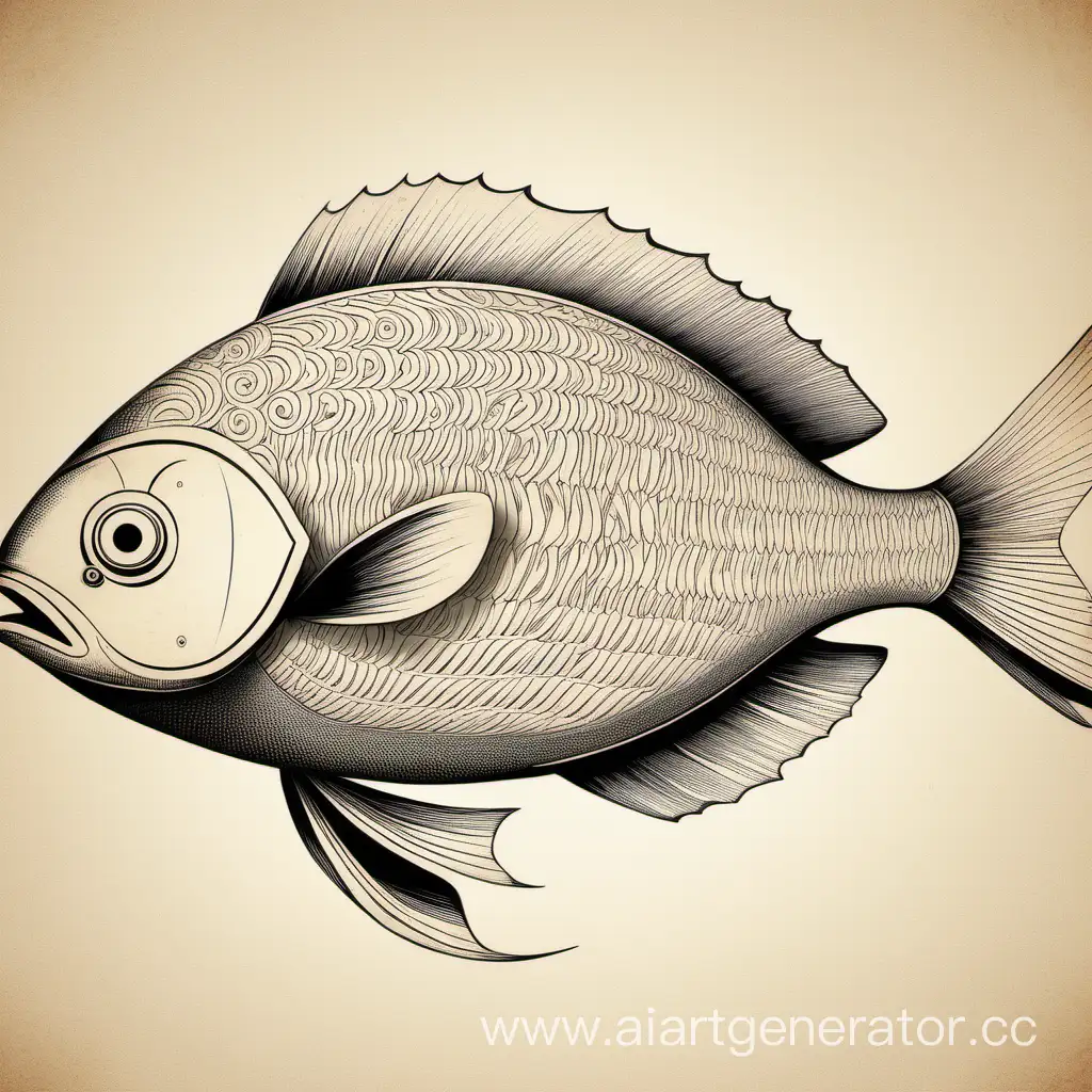 Mystical-Fish-Graphic-Art-with-Concealed-Inscriptions