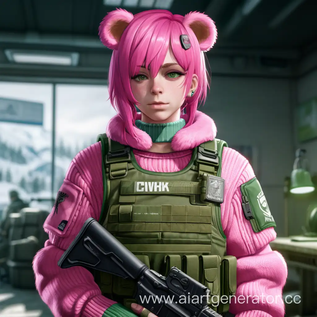 Tarkov-CHVK-Bear-Femboy-in-Pink-Hair-and-Gzhel-Body-Armor