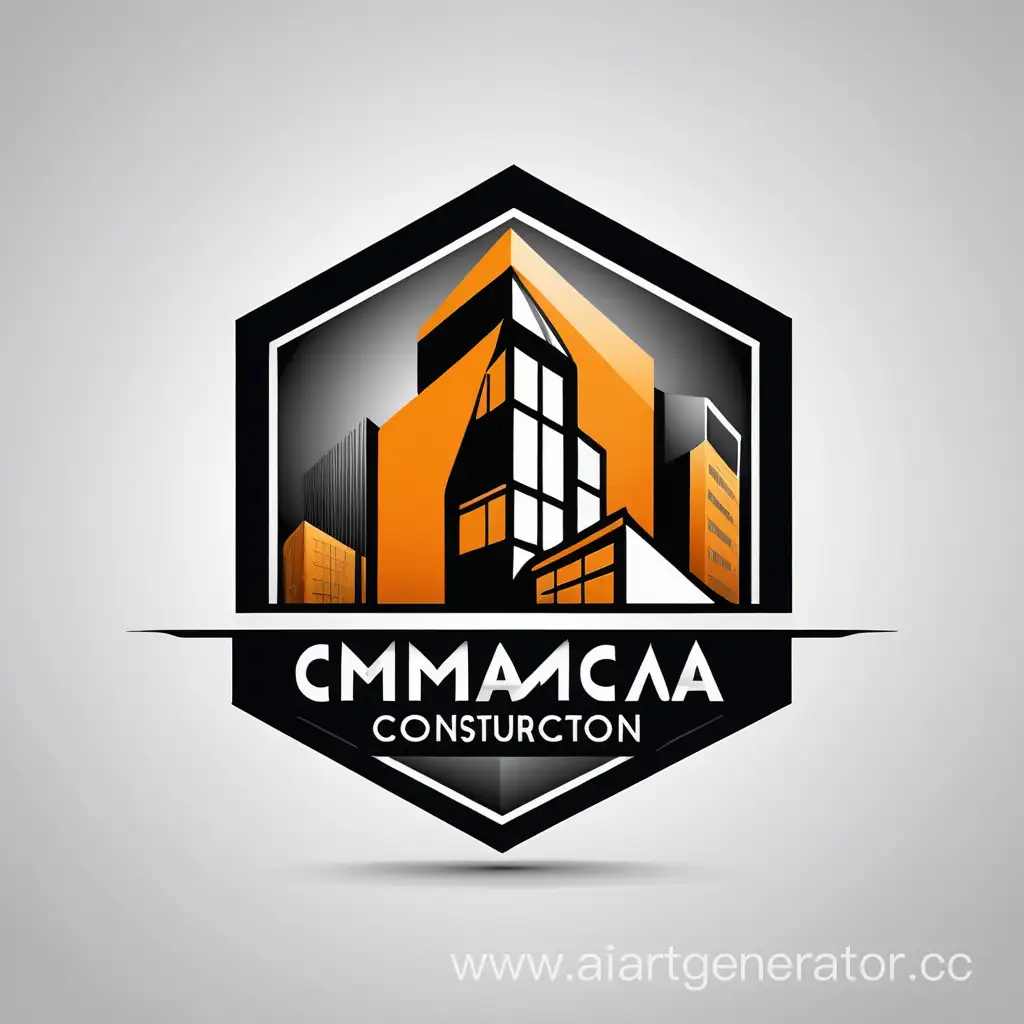 Логотип современной строительной компании