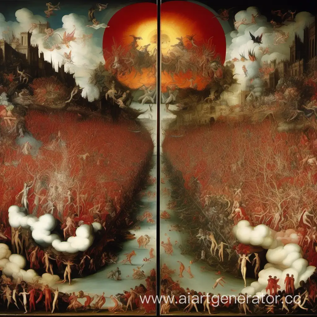 Divine-Dichotomy-Paradise-and-Hell-Depicted-in-Painting