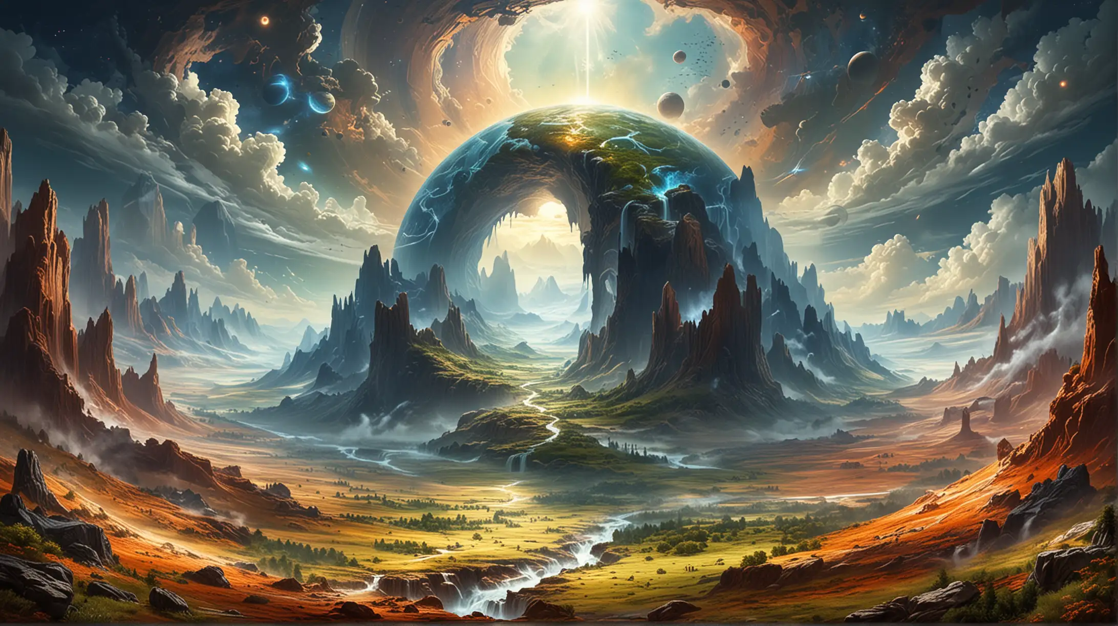 Inner earth landscape