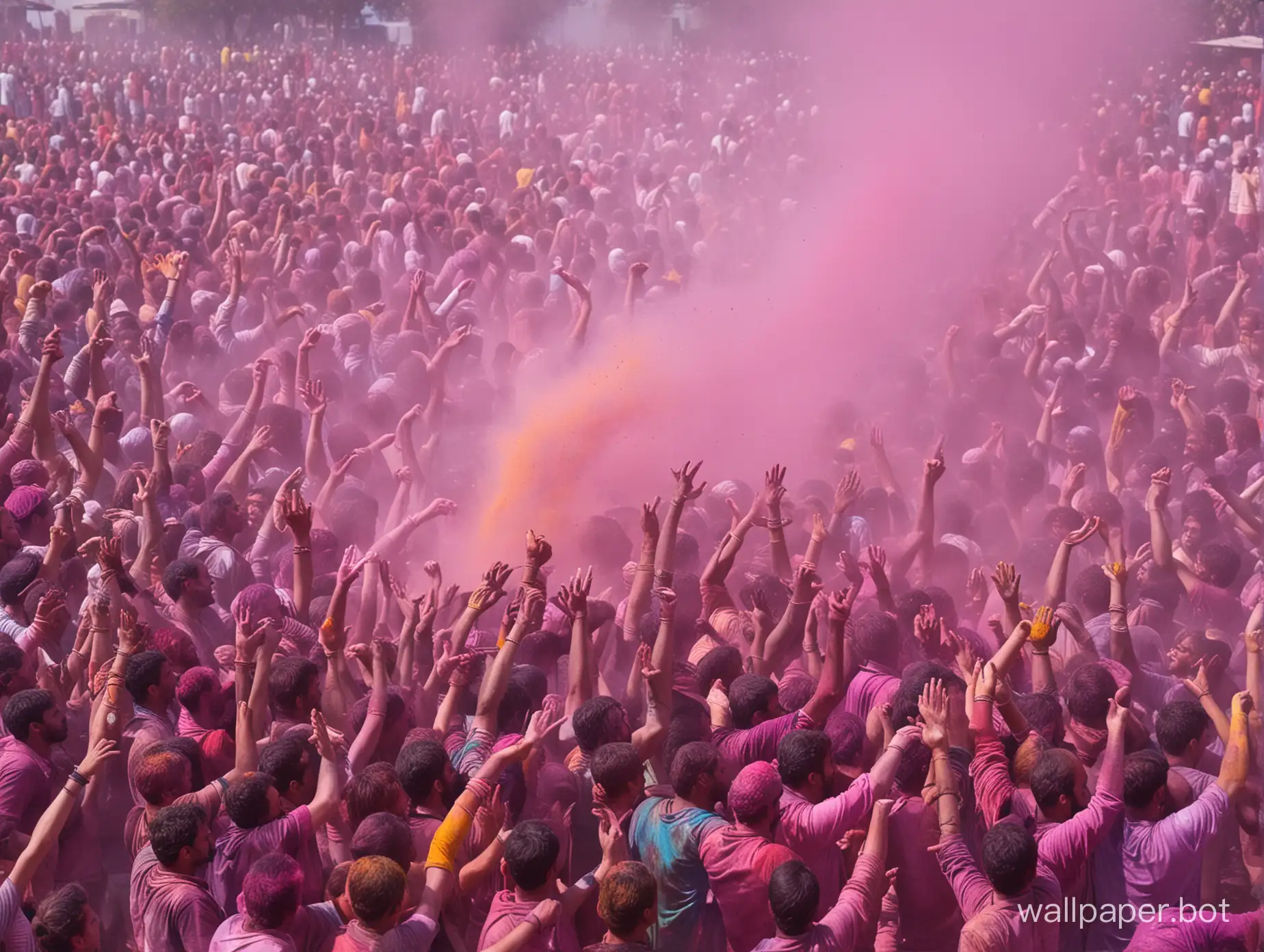 Vibrant-Holi-Celebrations-with-Colorful-Dances-and-Traditional-Attire