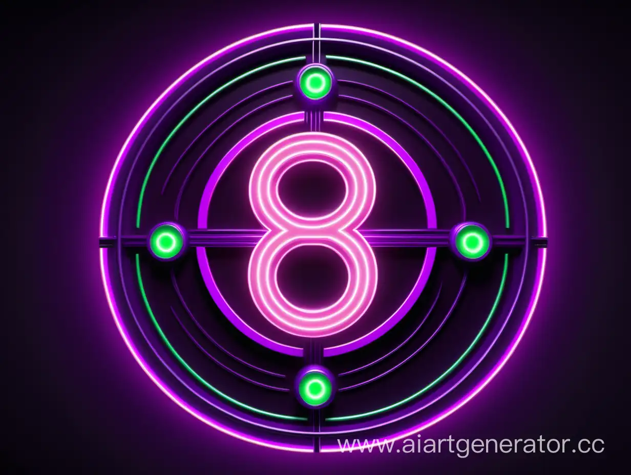 Vibrant-8Logo-Neon-Circle-SciFi-Portal-with-Realistic-4K-Movie-Aesthetics