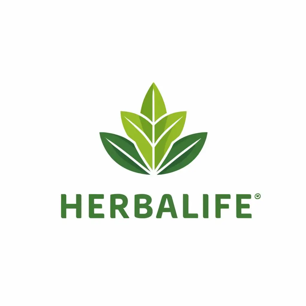 a logo design,with the text "herbalife", main symbol:leafs,Moderate,clear background