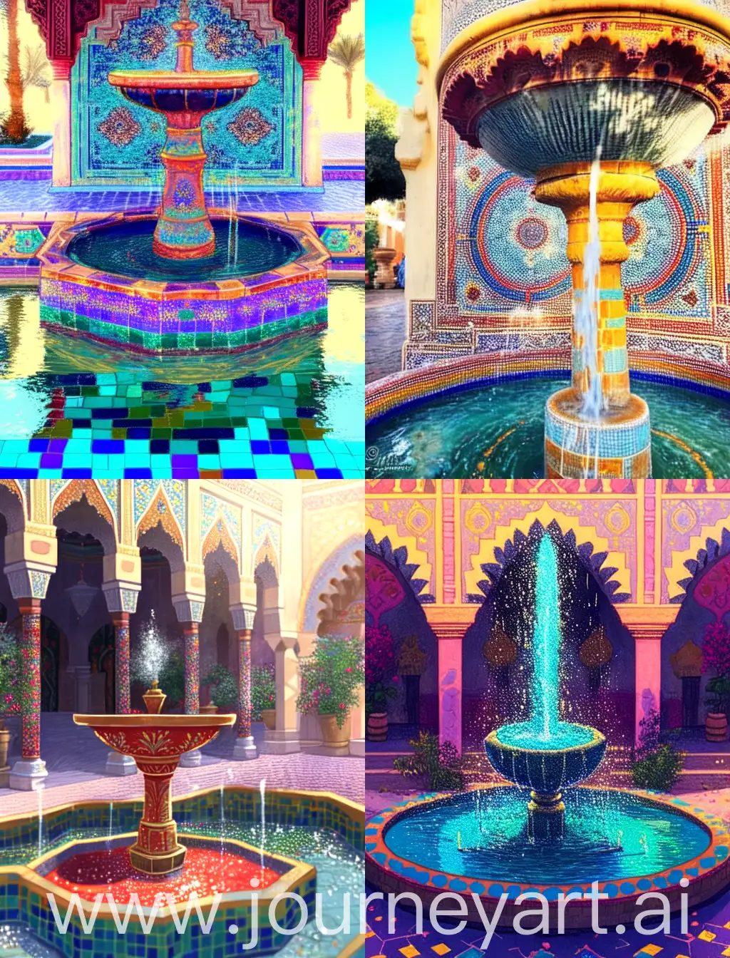 Vibrant-Moroccan-Mosaic-Fountain-Artwork