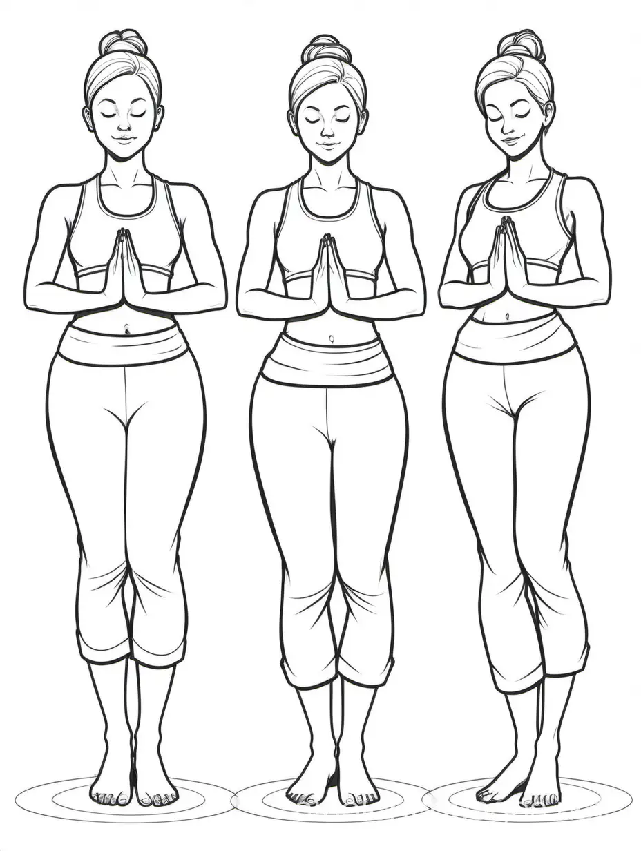 Blonde-Female-Yoga-Teacher-Poses-Coloring-Page-for-Kids