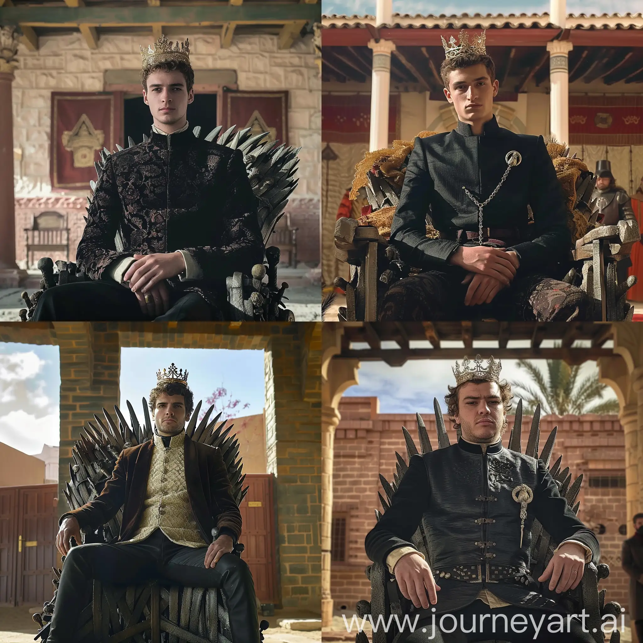Regal-Ruler-on-Thrones-Majestic-Sovereign-in-Crown-Seated-on-Royal-Throne