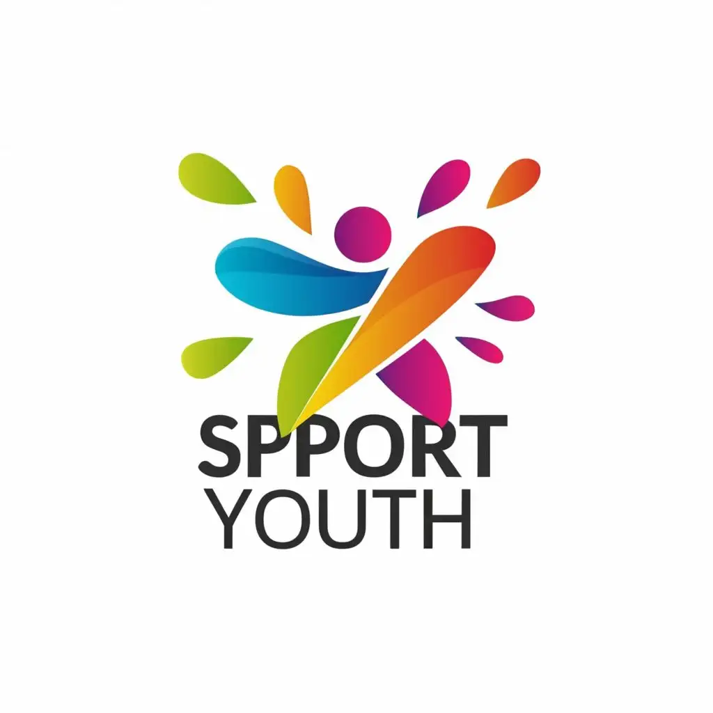 a logo design,with the text "sport youth", main symbol:person,Moderate,be used in Sports Fitness industry,clear background