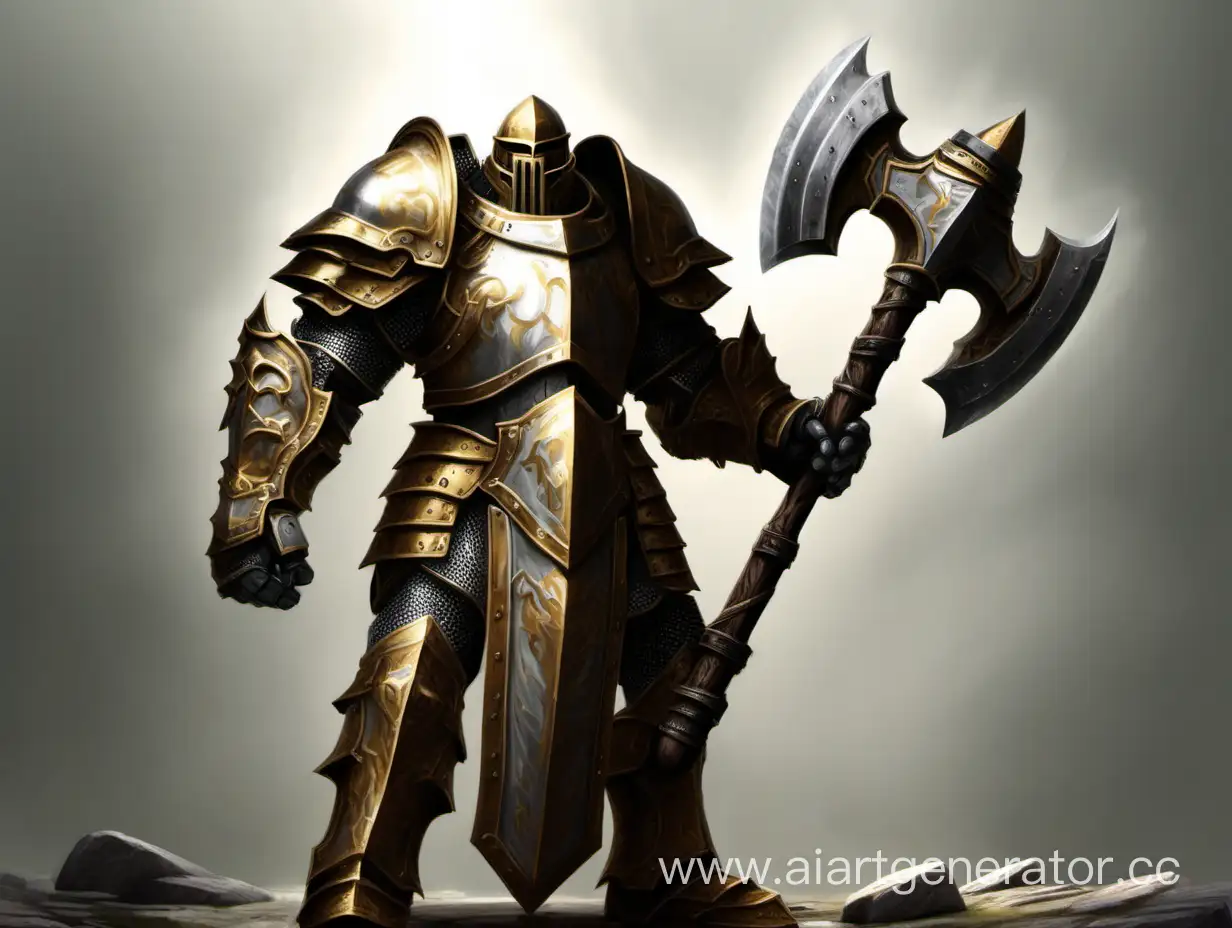 paladin heavy armor with hammer