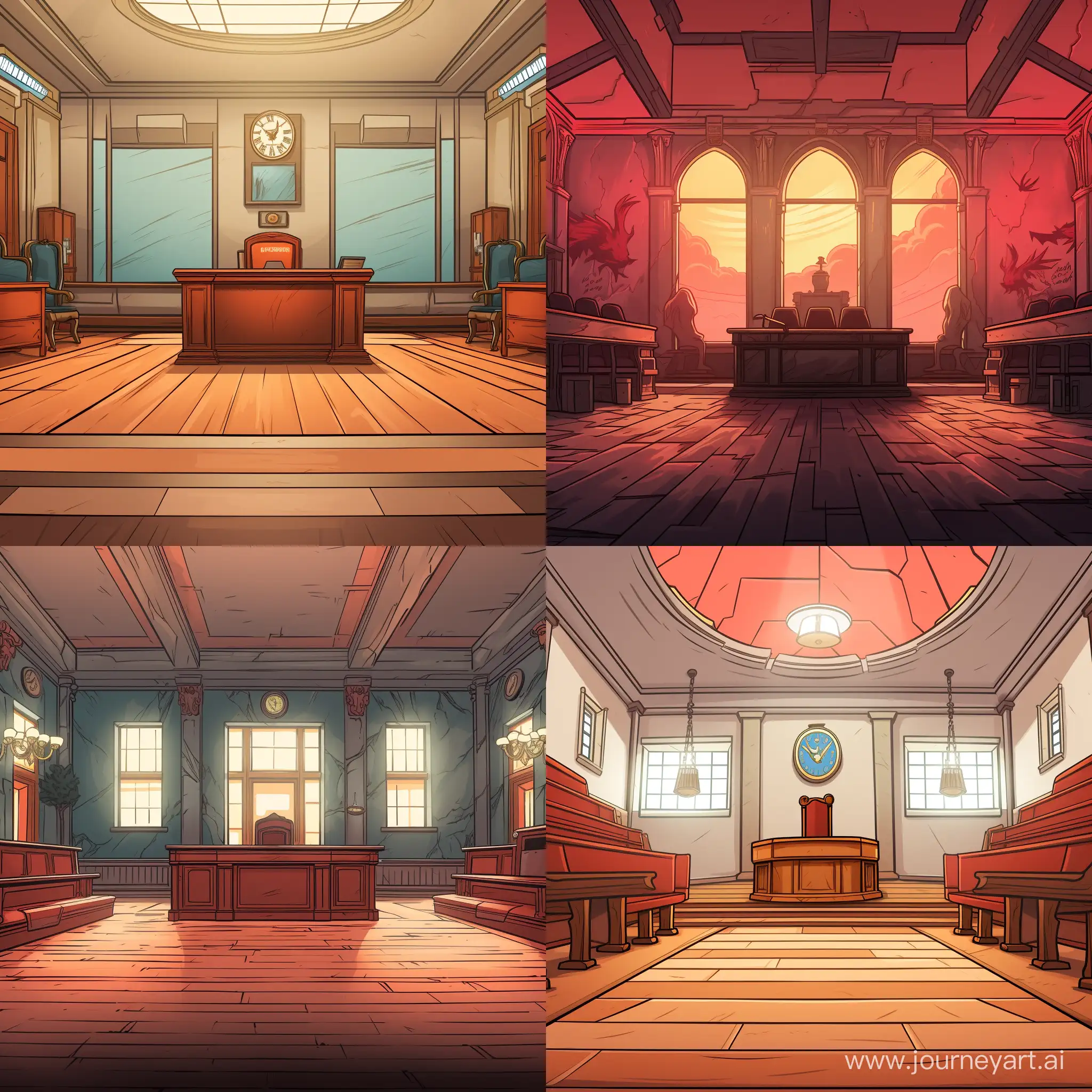 Comic-Style-Courtroom-YouTube-Banner-Design-Empty-Setting