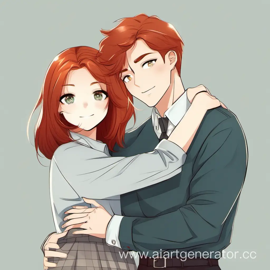 Affectionate-Redhead-Embracing-ChestnutHaired-Guy-with-Gray-Eyes