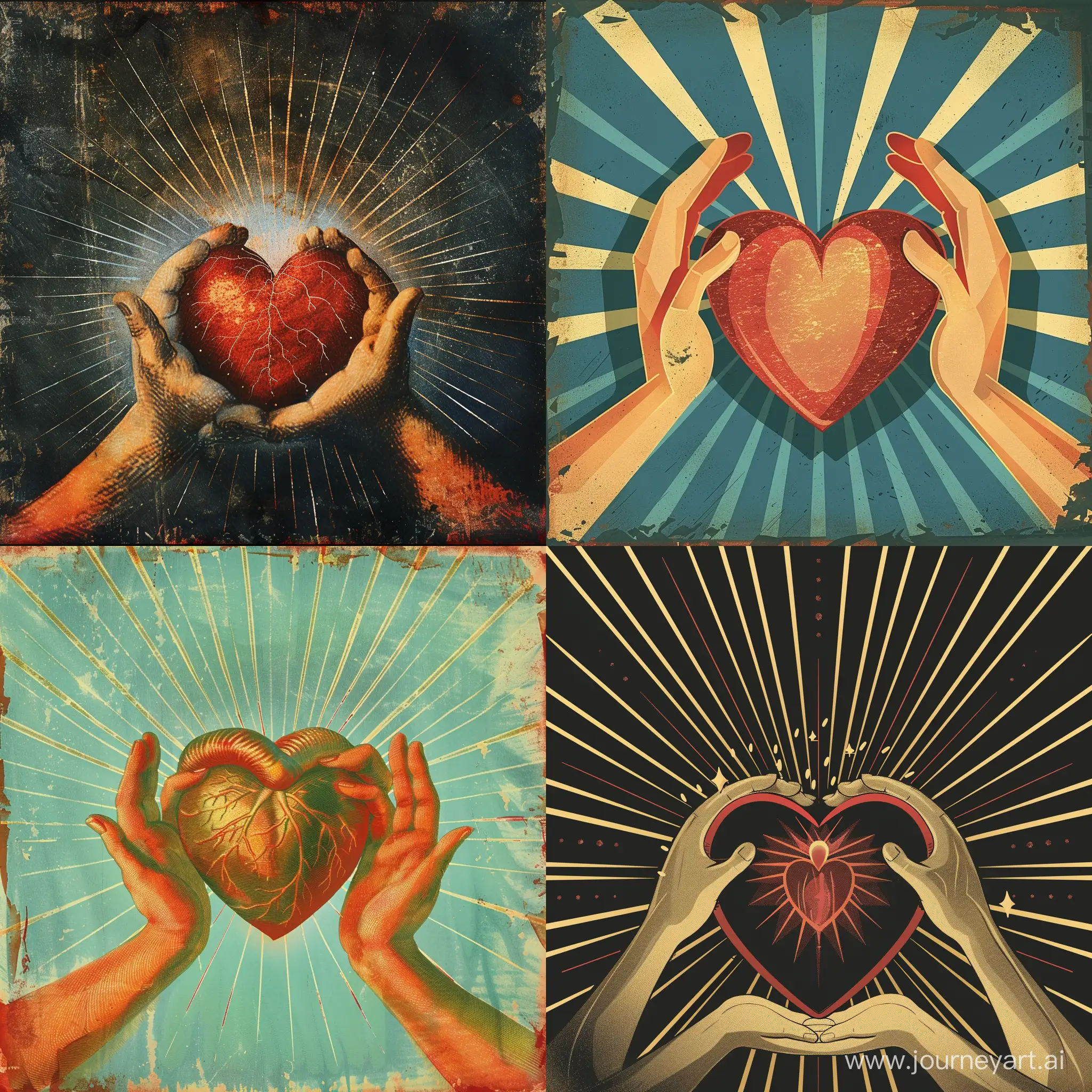 Öffne dein Herz für Liebe und Mitgefühl. Sie sind die größten Geschenke, die du geben und empfangen kannst."
Bildvorschlag: Eine Darstellung von Händen, die ein Herz umfassen, während eine Strahlung von Licht und Liebe aus ihnen hervorgeht, um die Idee von Offenheit und Geben von Liebe darzustellen.