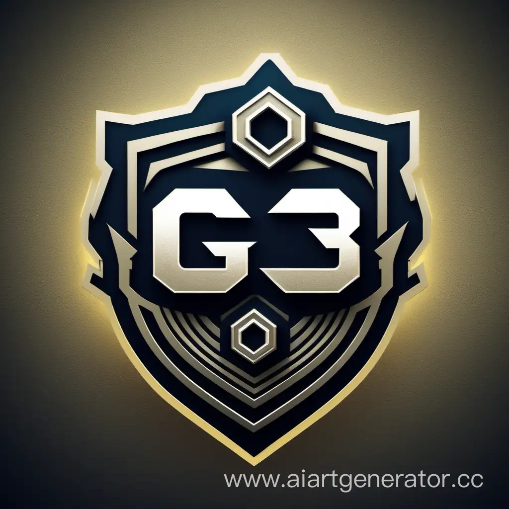 Team-G3-Emblem-Futuristic-Tech-Symbol-on-Metallic-Background