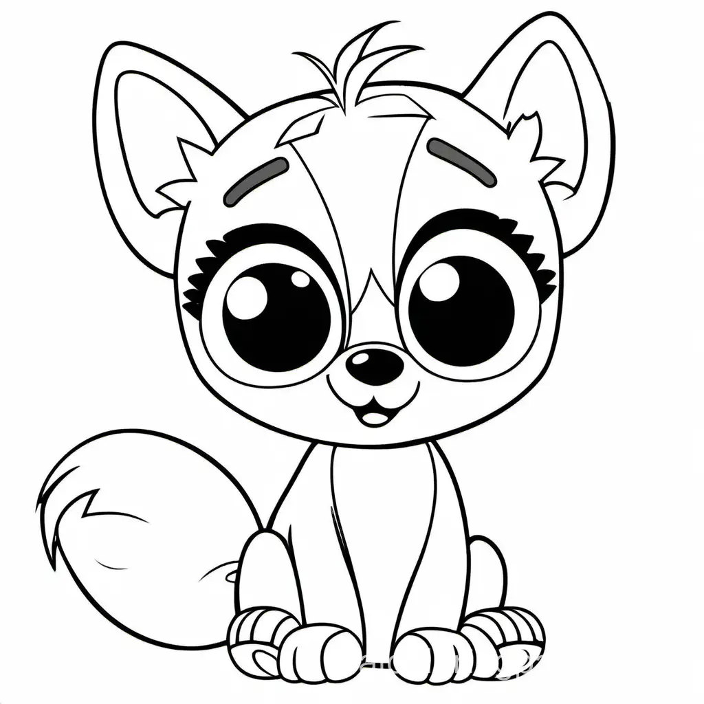 bluey, Coloring Page, black and white, line art, white background, Simplicity, Ample White Space. The background of the coloring page is plain white to make it easy for young children to color within the lines. The outlines of all the subjects are easy to distinguish, making it simple for kids to color without too much difficulty
