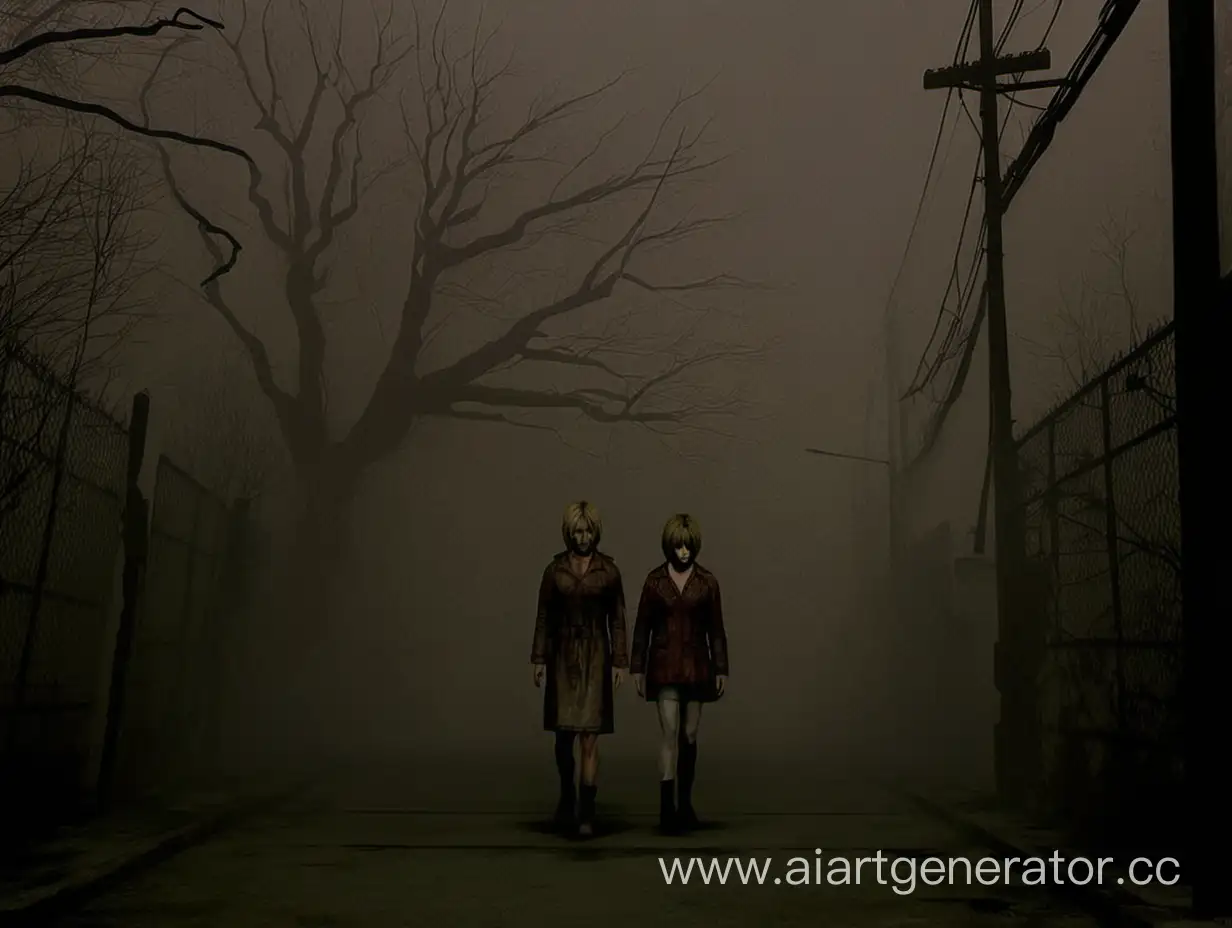 Eerie-FogShrouded-Townscape-in-Silent-Hill
