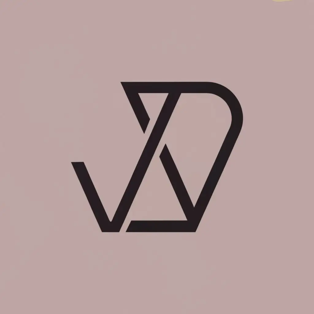 logo, Geometry , with the text "VD", typography