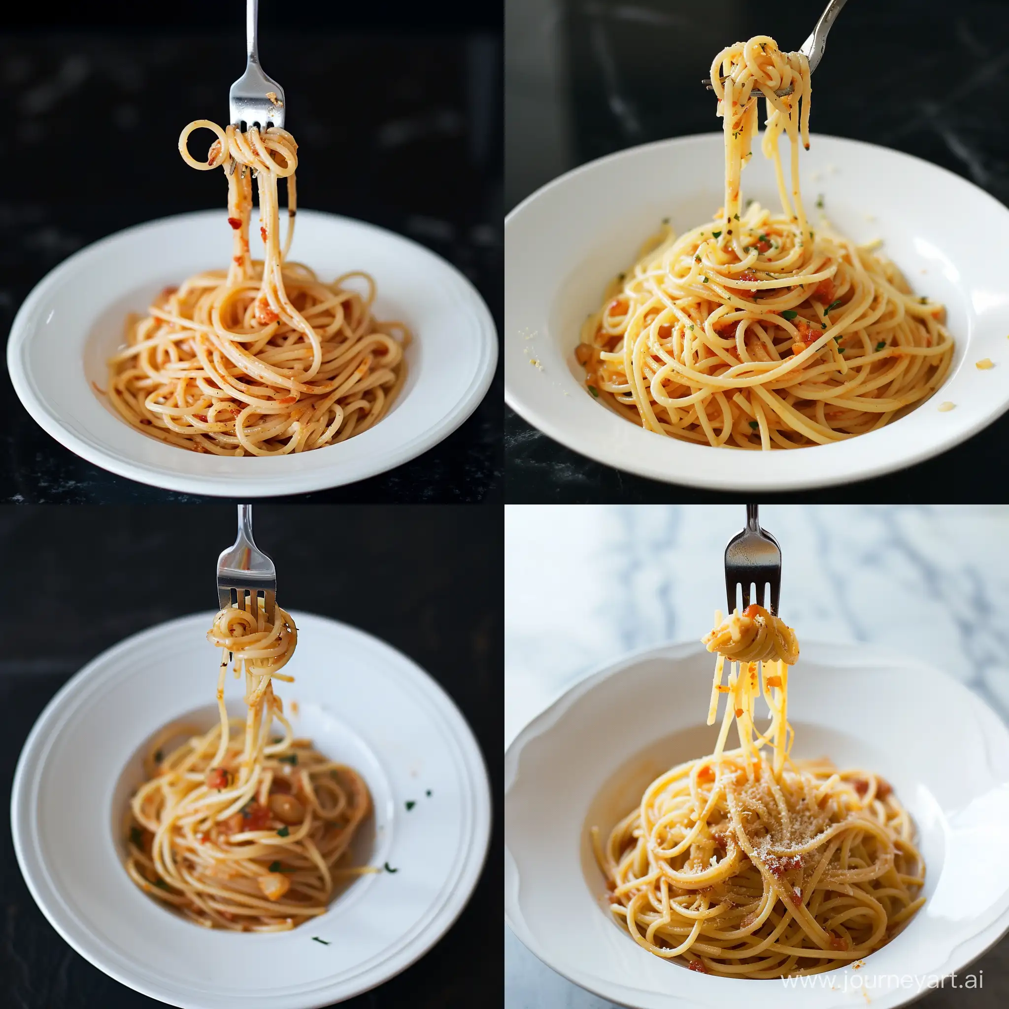 Delicious-Spaghetti-Plate-with-Hanging-Fork