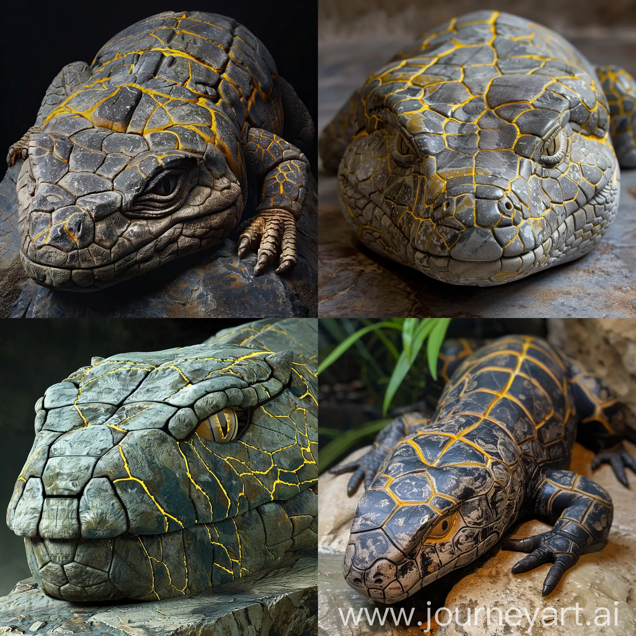 Majestic-Stone-Reptile-Sculpture-with-Intricate-Yellow-Veins