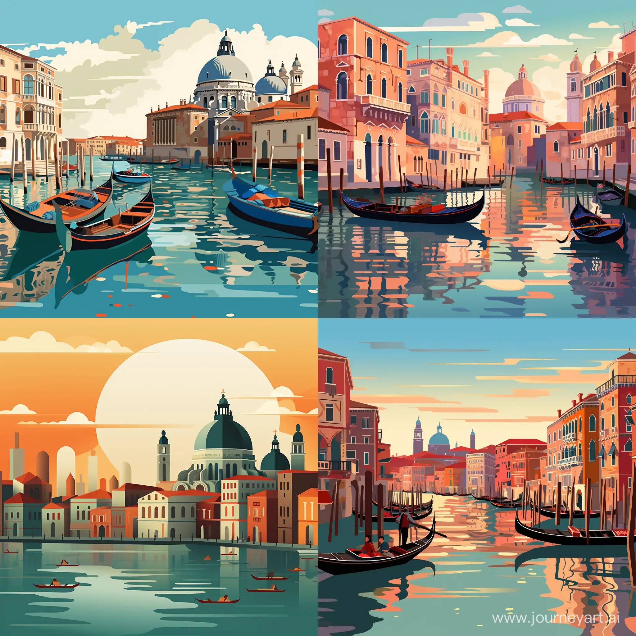 Venice-Flat-Style-Art-Vibrant-11-Composition