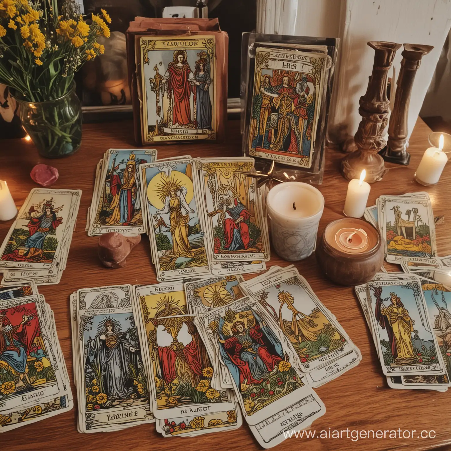 Mystical-Tarot-Reading-on-Ancient-Altar