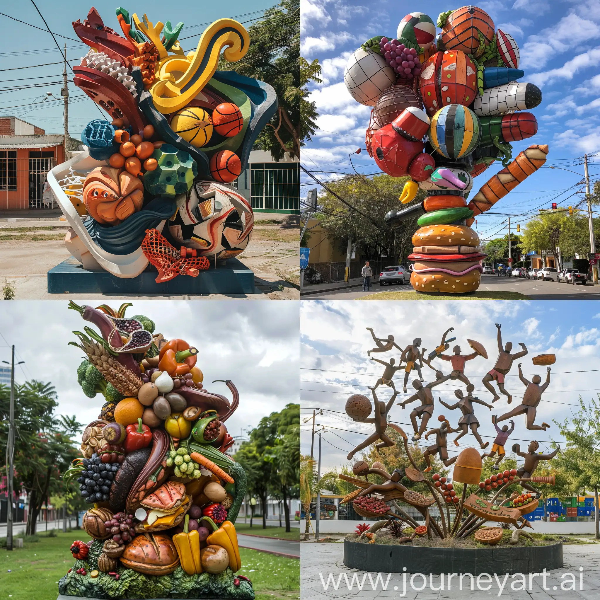 Community-Unity-Blanco-y-Cuellar-Food-Sports-and-Community-Sculpture