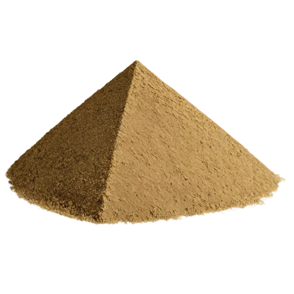 Draw a sand mound shaped like a pyramid