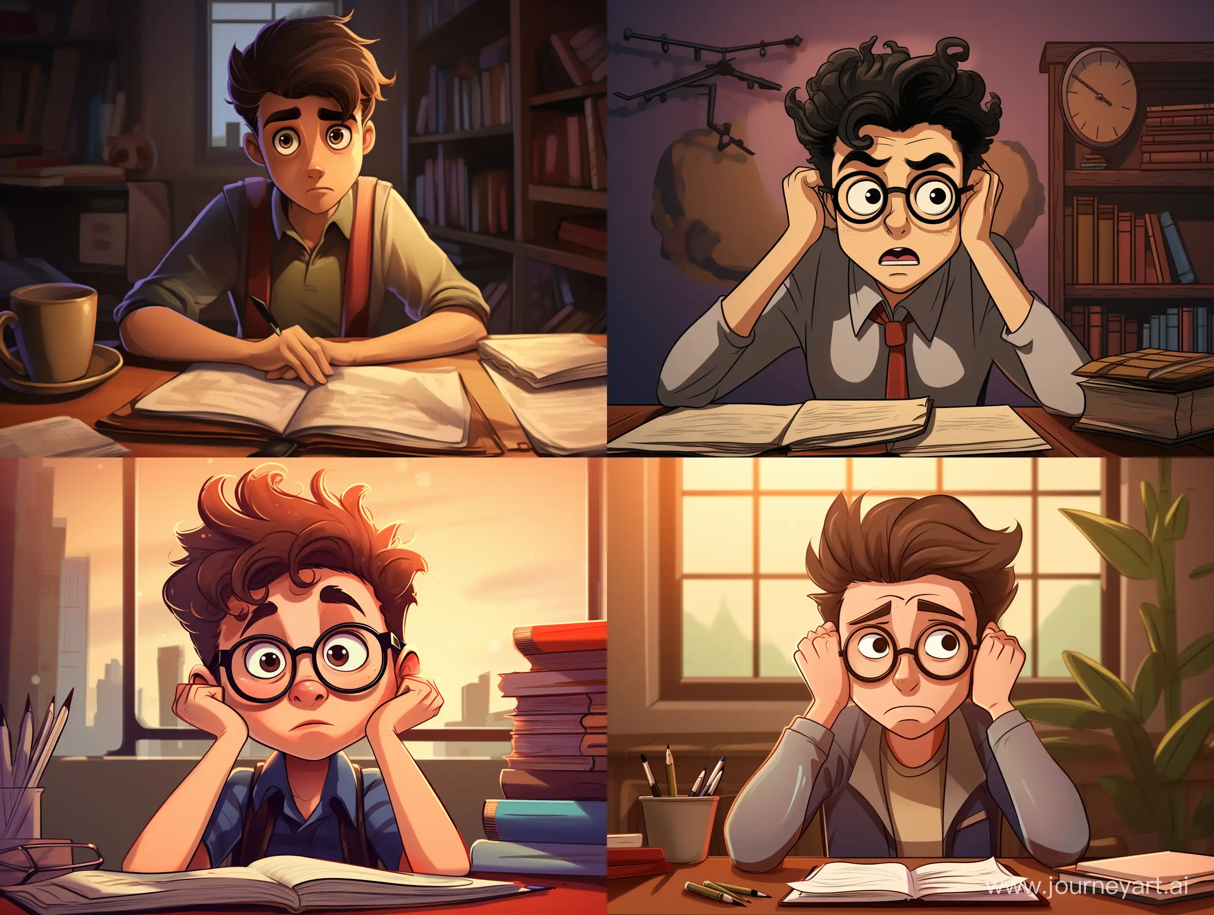 Cartoon-Style-Portrait-of-a-Reluctant-Young-Scholar