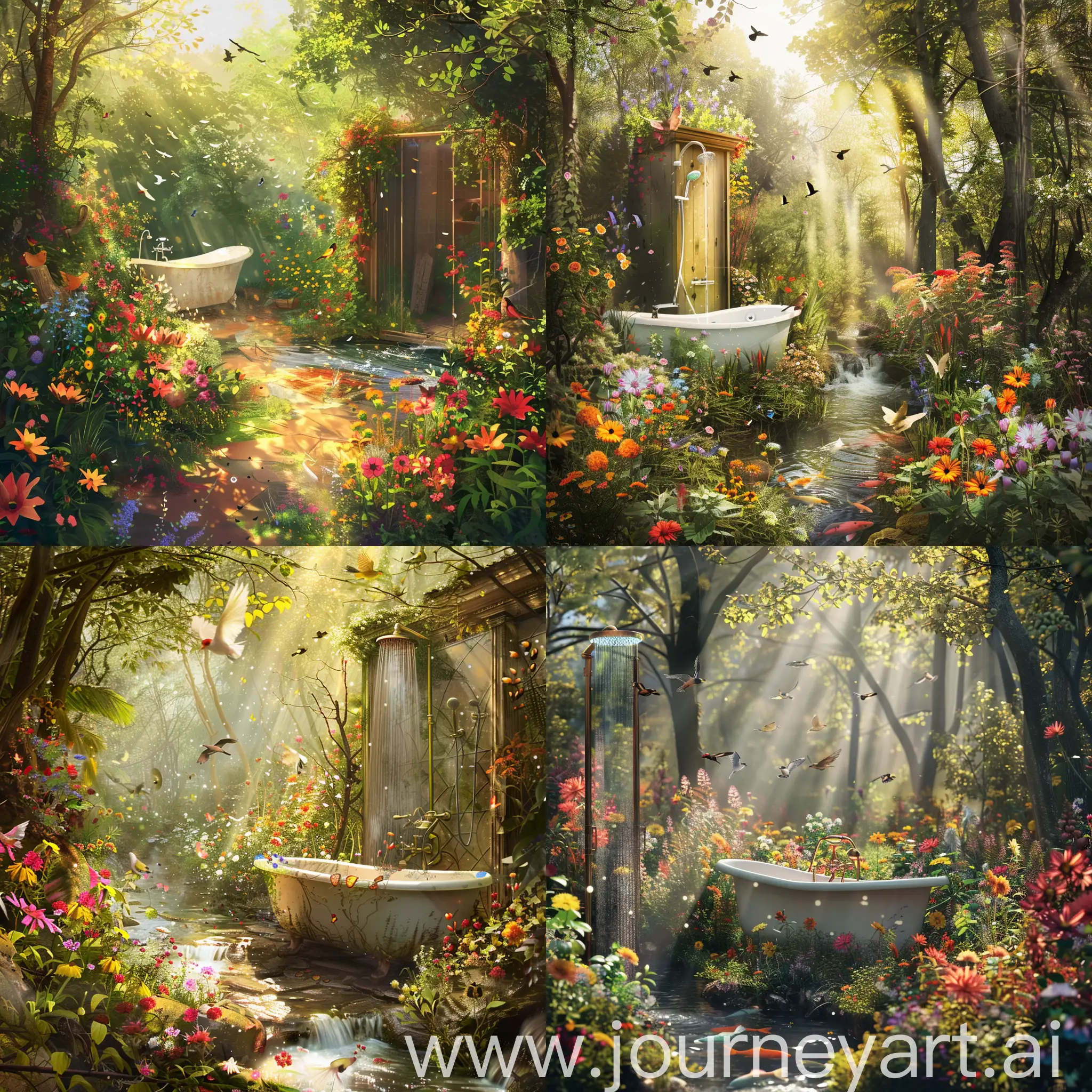 Enchanting-Forest-Oasis-Bathtub-and-Shower-Amidst-Natures-Splendor