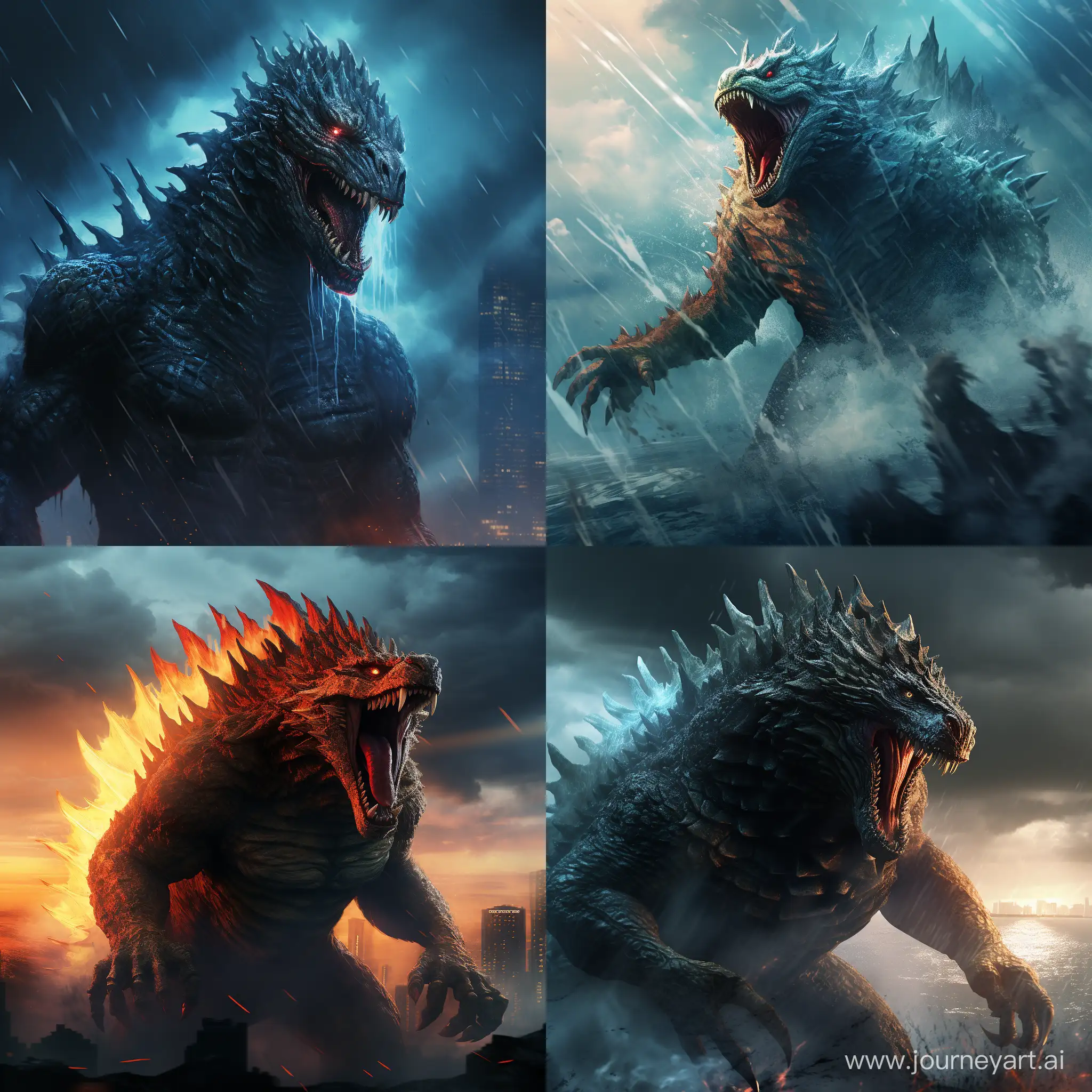 Monstrous-Encounter-Godzilla-in-a-Destructive-Roar