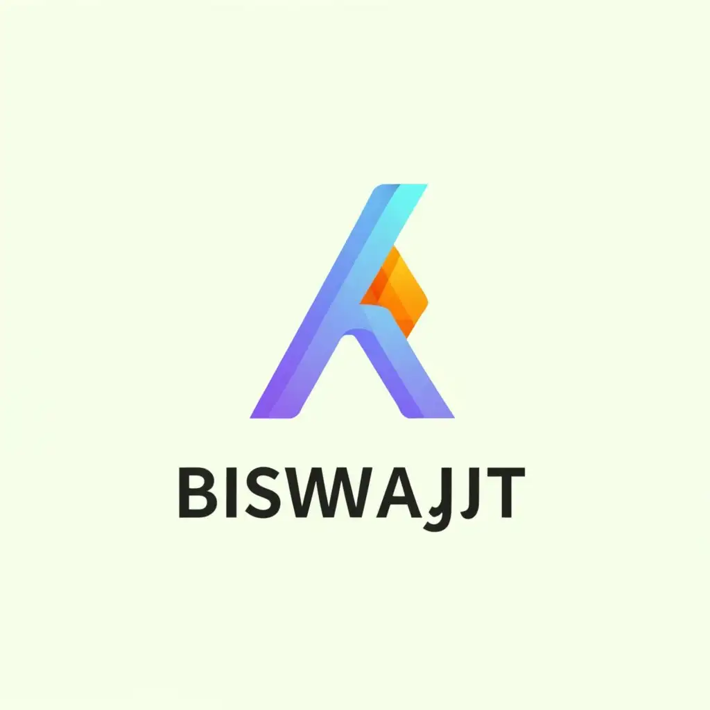 a logo design,with the text "Biswajit", main symbol:#,Moderate,be used in Technology industry,clear background