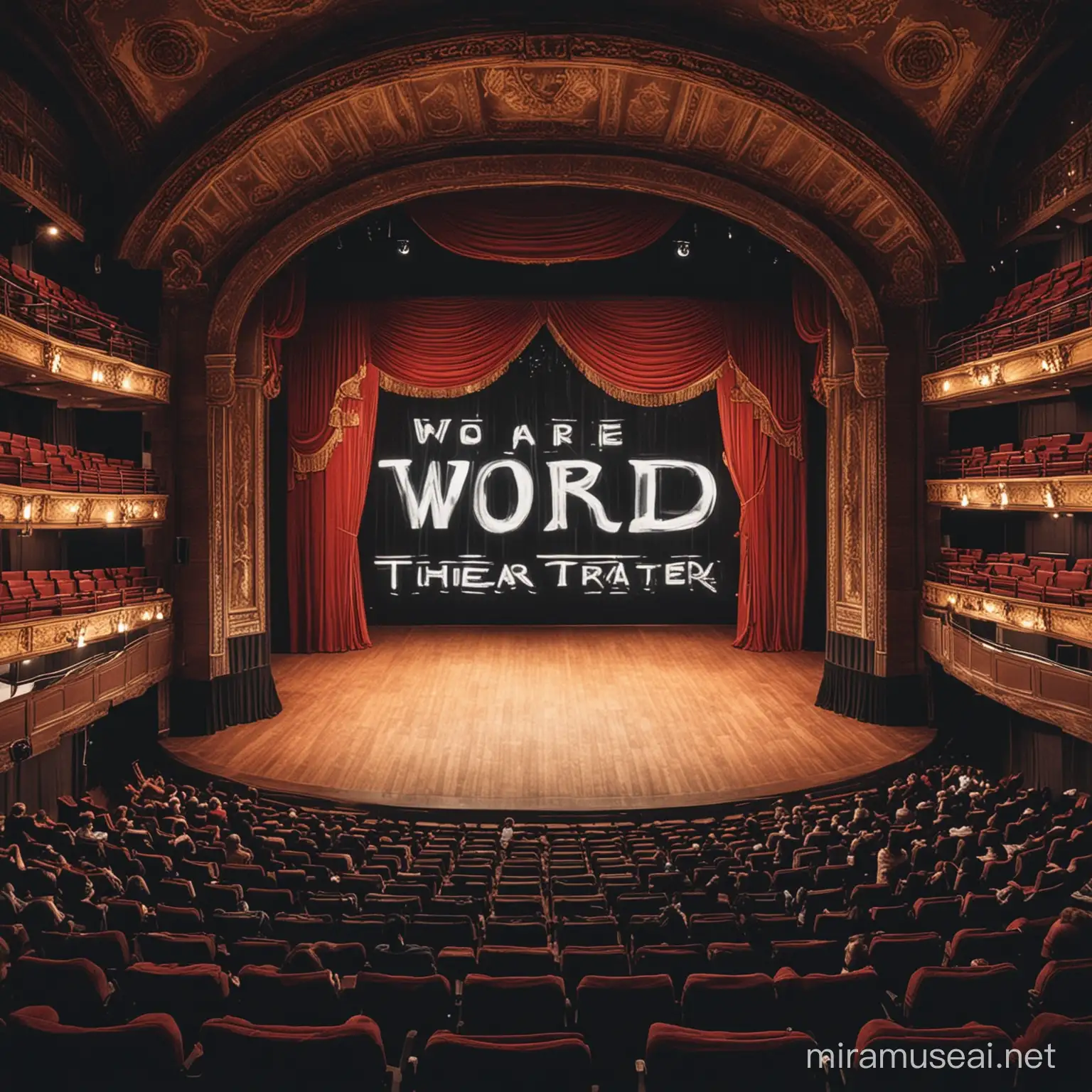 Prepare world theater day image with no people