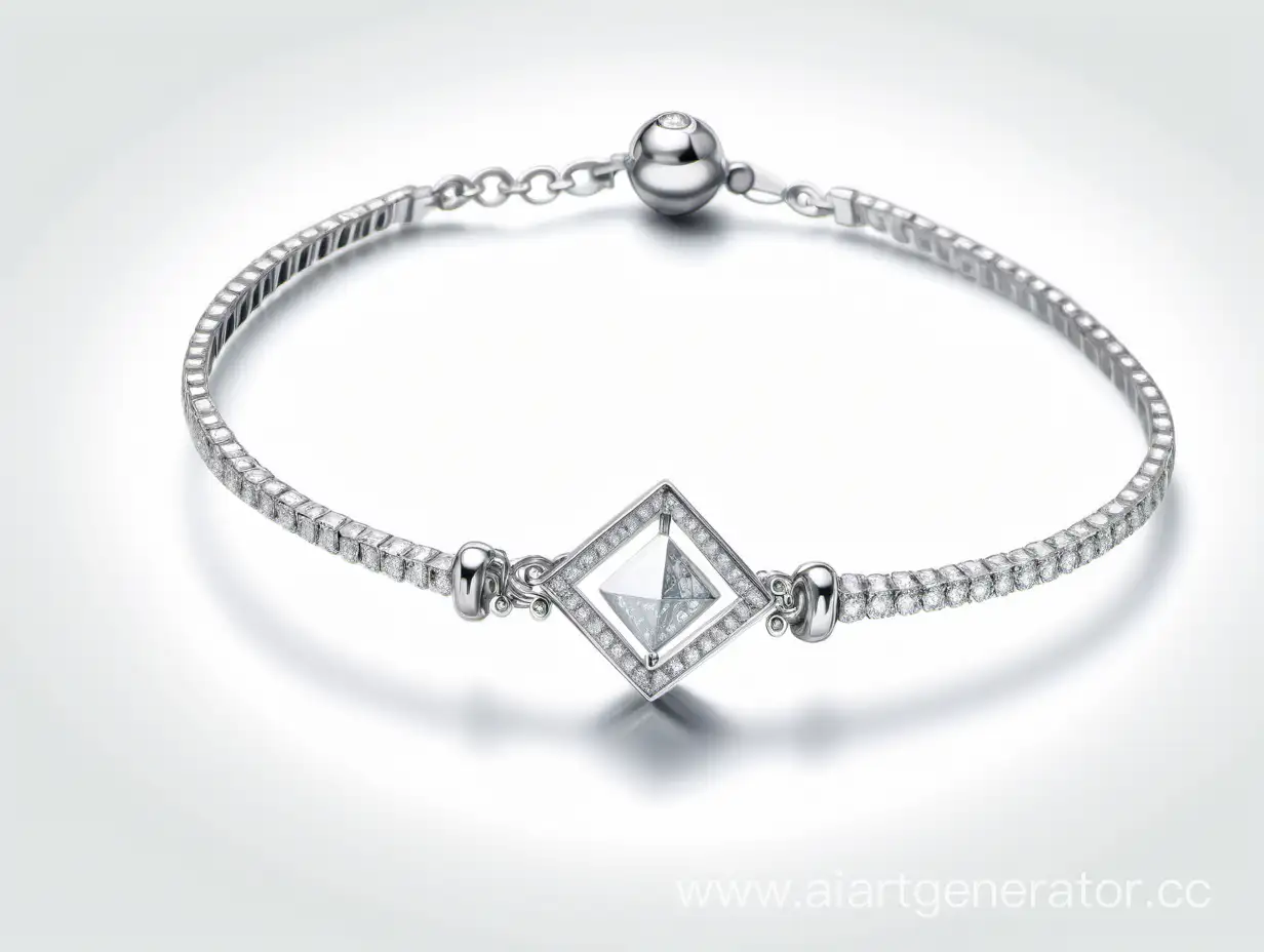 Exquisite-Diamond-Bracelet-on-Elegant-White-Background