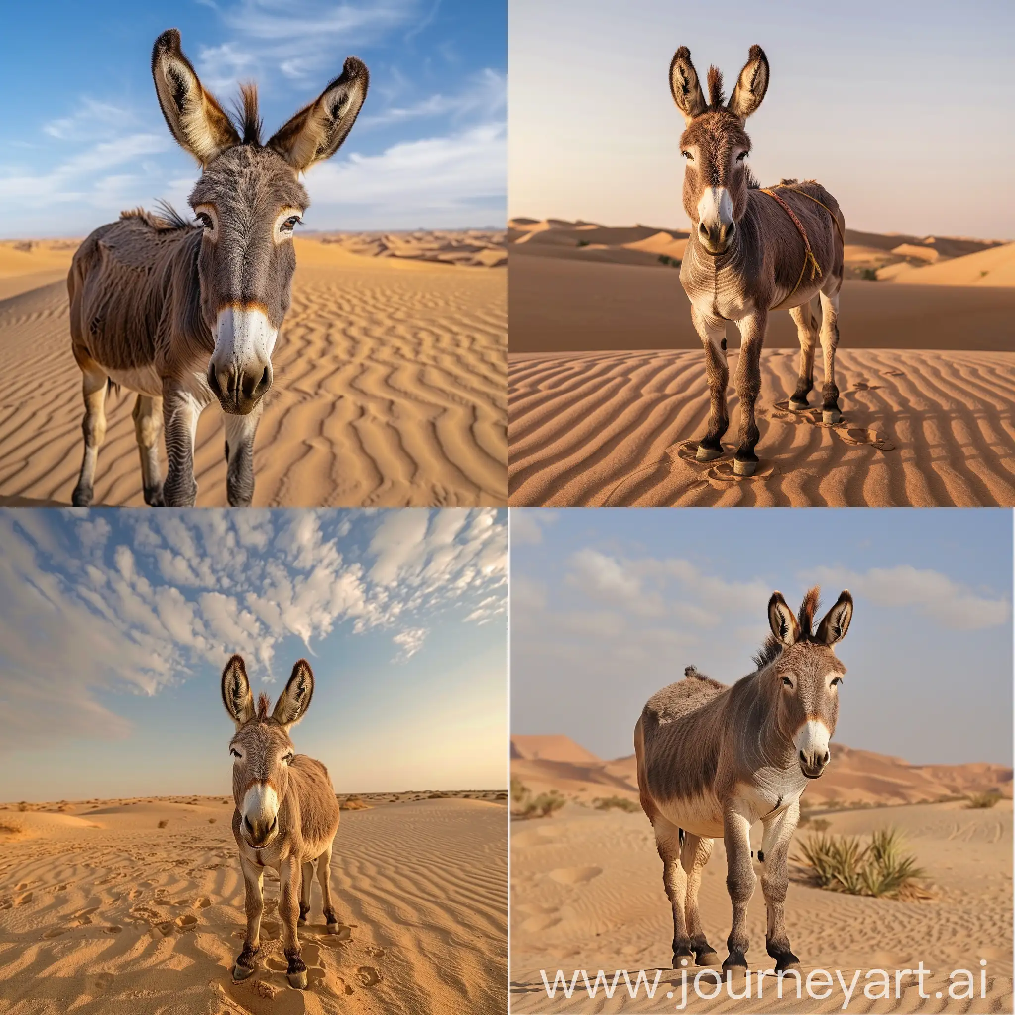 Lonely-Donkey-Roaming-the-Arid-Desert-Landscape