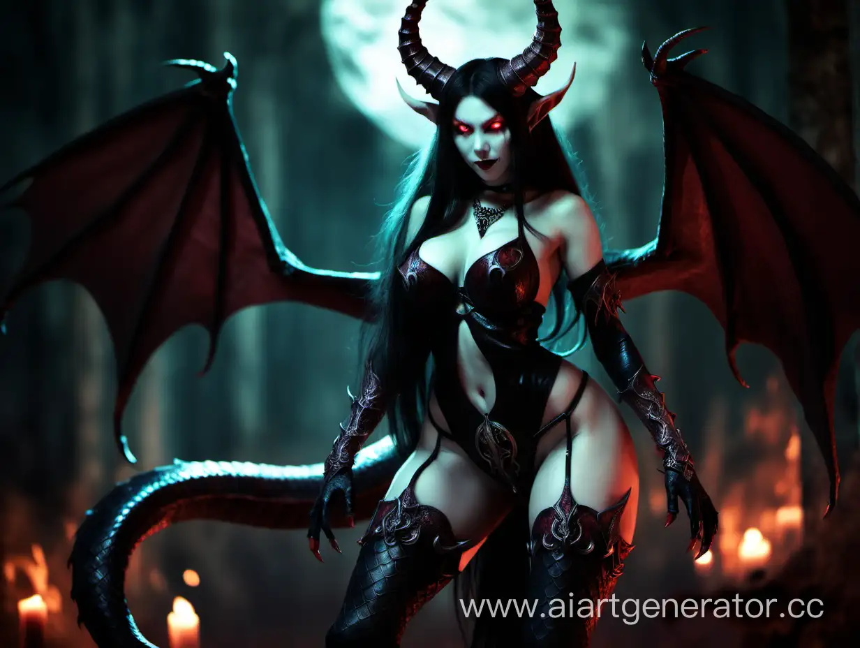 Seductively-Alluring-Demoness-with-Glowing-Eyes-Horns-and-Scales