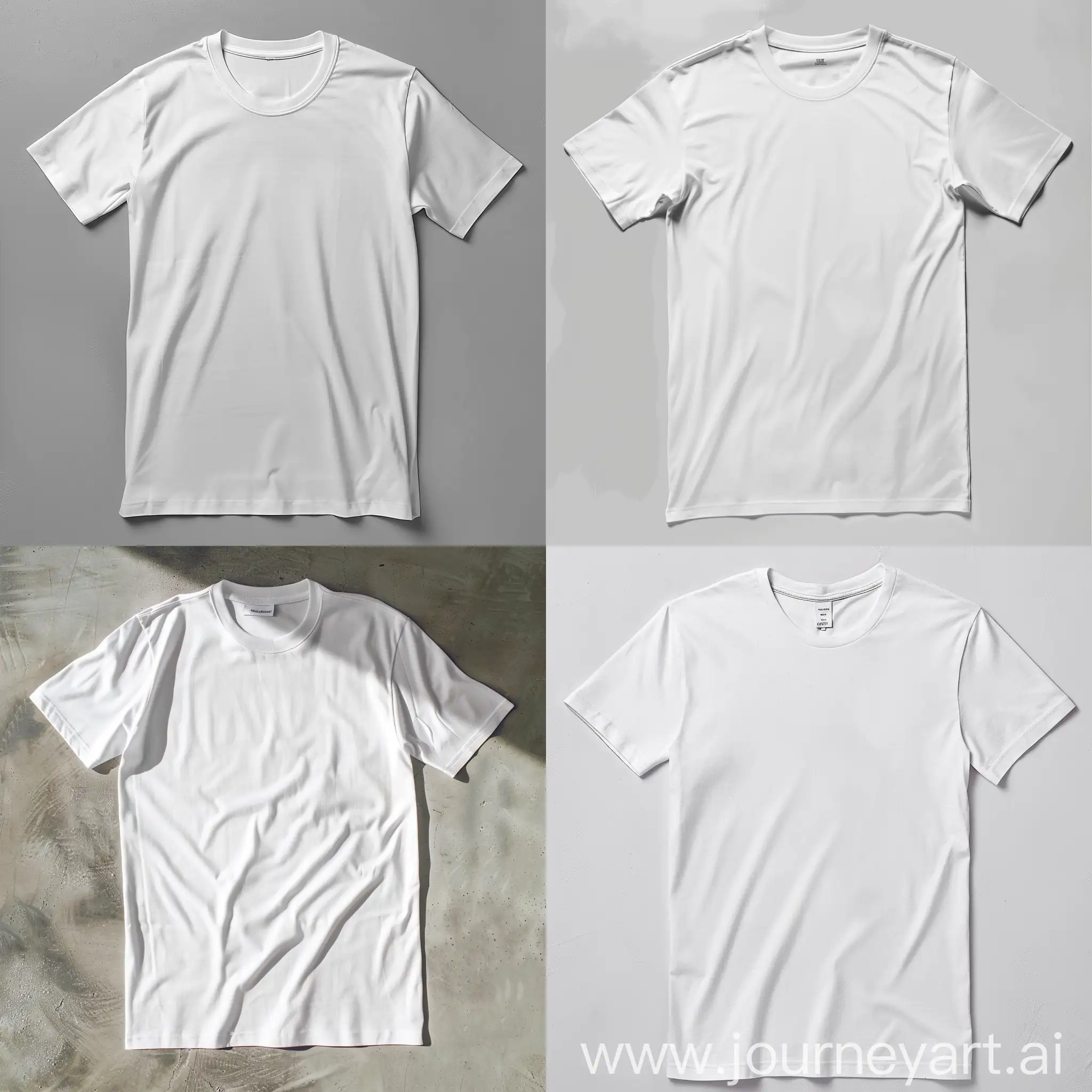 Make a realistic mock up of a white t-shirt (Gildan 5000)