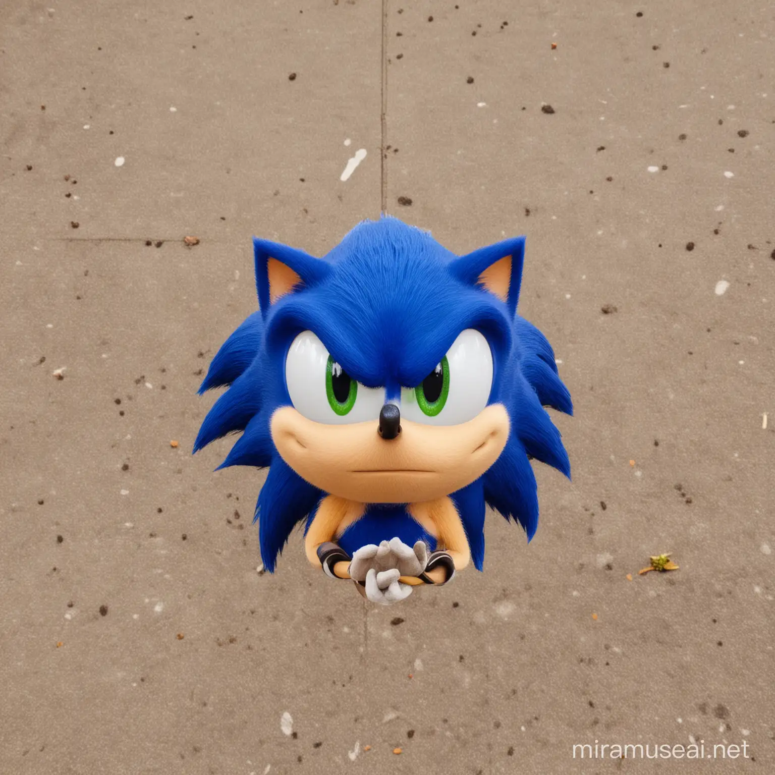 Sonic the hedgehog in pareidolia