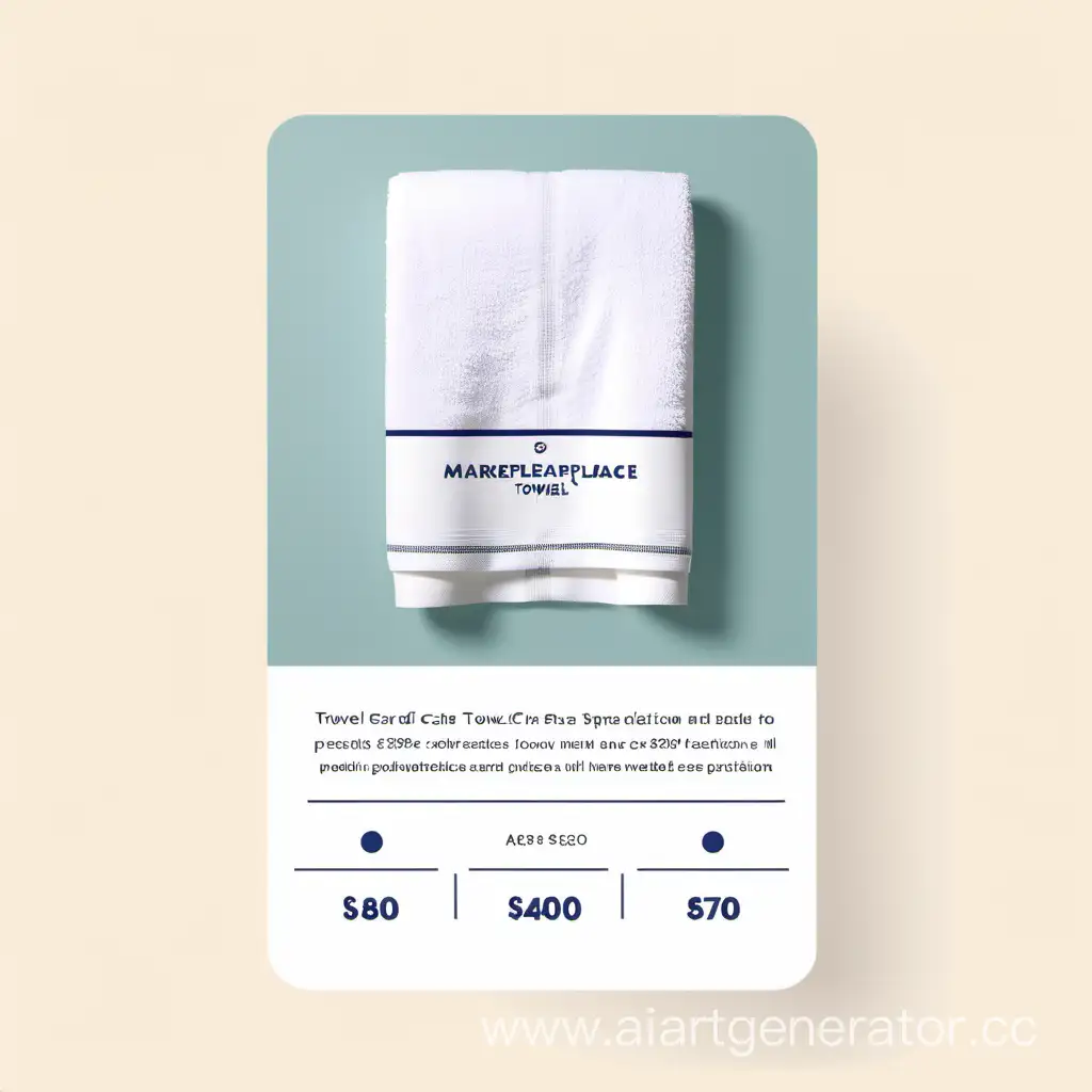 карточка для маркетплейса товара полотенца, описание товара