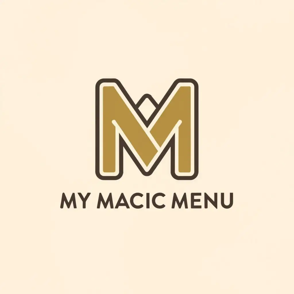 logo, The letter M three times, with the text "MyMagicMenu", typography, be used in Restaurant industry without background