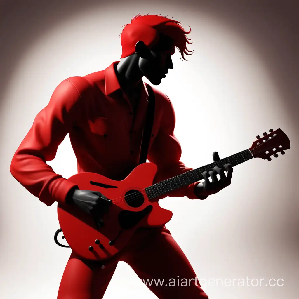 Red-Man-Silhouette-Playing-Guitar