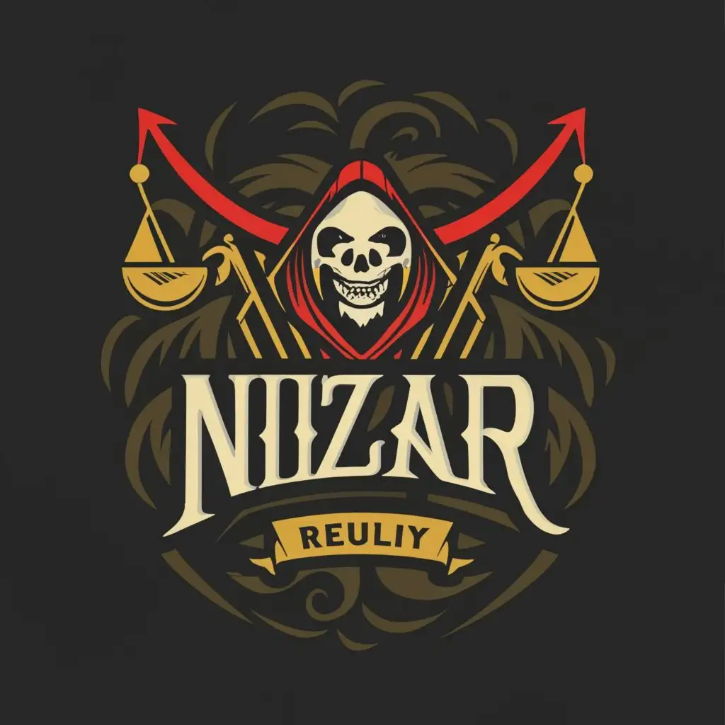 logo, Terrifying, with the text "Nizar", typography, be used in Legal industry